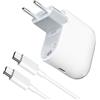 OERYIEG Caricatore USB C da 45 W, caricatore rapido da 2 m, per Google Pixel 10 Pro XL, 10a, 10 Pro Fold, 9 Pro XL, 9a, 8 Pro, 8a, 7 Pro, 7a, 6 Pro, 6a, 5a, 4 XL, 4 A, cavo di ricarica rapida