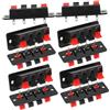ifundom Connettori Terminali per Altoparlanti Stereo Forza di Serraggio Affidabile e Lunga Durata 10 Pezzi Morsetti in Abs e Rame per Apparecchi Audio e Strisce LED