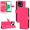 Generico Custodia compatibile con ZTE Blade A35e Z2466 4G DISPLAY schermo lcd 6.52 COVER stand flip LIBRO gel PORTAFOGLIO Protezione antiurto case magnetica eco pelle taschini porta carte vano card (Fucsia)