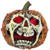 Boland 74594 - Zucca lampeggiante, 21 cm, decorazione con luce incl. batterie, decorazione di Halloween, figura decorativa, decorazione horror per carnevale e feste a tema