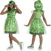 MINECRAFT Costume da Creeper Disguise, travestimento ufficiale con licenza bambine, include vestito con cappuccio e dettagli in rete, per bambine di 4-6 anni