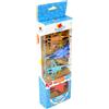 FLYPOP'S - 4 Aerei da Caccia - DIE CAST - 027713 - Colore Casuale - Metallo - Veicolo a Retrofrizione - Giocattolo per Bambini - Regalo - Compleanno - 10 cm - A Partire dai 3 anni