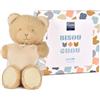 Doudou et Compagnie - Doudou Bambino Orso Cuore UNICEF Baci Morbidi 25 cm - Peluche Orso Ultra Morbido e Solidario - Idea Regalo Nascita Bambino Ragazza Ragazzo con Cofanetto - Premier Doudou - DC4681