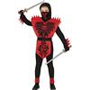 FIESTAS GUIRCA Costume da Ninja Cobra Guerriero Rosso - Costume Halloween Bambino 5-6 anni