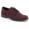 SIRRI Ragazzi Oxford Paisley Pattern Lace Up Abito da Cerimonia Nuziale Formale Borgogna e Scarpe Nere Taglia EU 35
