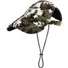 Generic Cappello da baseball per cani, protezione solare, regolabile, con fori per le orecchie, per cani di taglia piccola, media e grande (mimetico, M)