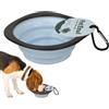 Generic pieghevole per cani, per acqua portatile, pieghevole, contenitore per mangime, per l'irrigazione con moschettone, accessorio portatile e stabile per viaggi all'aperto