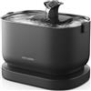 PETLIBRO Fontanella per Gatti Senza Fili con Sensore di Movimento, Dockstream 2,5L Fontana per Gatti a Batteria 5000 mAh, 23dB Ultra Silenziosa, Facile da Pulire, Fontanella Acciaio Inossidabile, Nero