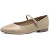 Tamaris Ballerina da Donna vegana Elegante, Beige., 39 EU