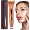Xiaoxin Contouring Beauty Stick, Correttore Liquido Per Contorno Del Viso Con Applicatore A Cuscino, Stick Per Trucco Illuminante Per Contorno Del Viso In Crema Leggera Super Setosa