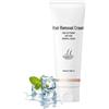 Generico Crema depilatoria versatile, aromatica e delicata, crema depilatoria indolore, formula delicata, per uomini e donne con tutti i tipi di pelle,cucumber,1pc