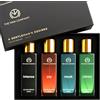 The Man Company Specially Curated Perfume Gift Set da uomo 4 x 20 ml - A Gentleman's Desire | Premium Long Lasting Fragrance | Citron For Travel | Intense For Office | Musk For Sports | Joy For Outing