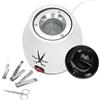 Brrnoo 100 W Sterilizzatore UV, Strumento di Pulizia per Sterilizzatore per Manicure e Pedicure, Strumento di Pulizia ad Alta Temperatura con Perline di Quarzo(EU)