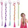 ZHITENG 5 Pezzi Trecce Finte per Capelli Bambina, 40CM Ciocche Colorate per Capelli Bambina, Trecciati Hair Braids Extension Colorate Treccia Rapunzel per Costumi di Halloween, Carnevale, Cosplay