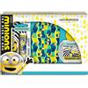 Naturaverde | Kids - Minions - Confezione Regalo Minions, Neck Warmer Set, Eau de Toilette Natural Spray da 50ml e Burrocacao alla Banana da 5,7ml, Scaldacollo