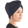 CHARM Paraorecchie Donna E Fascia Per Capelli Con Nodo Ampia 2 in 1, Copricapo Invernale, Turbante Chemio E Fascia Capelli Skincare Scalda Orecchie Grigio Chiaro
