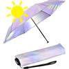 Knirps Ombrello tascabile US.050 Ultra Light Slim Manual con protezione UV con rivestimento iridescente - Shine