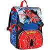 Seven Zaino Scuola Estensibile Big Spiderman, Blu, 24L, Espandibile tramite zip, Tasca frontale, Tasca laterale portaborraccia, Scuola elementare, Bambino