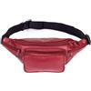 LEAS Marsupio, Borsetta a tracolla, Vera Pelle, rosso Travel-Line''
