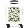 Movom Raptors Valigia da cabina bianca 33 x 50 x 20 cm Rigida ABS Chiusura a combinazione laterale 28,4 L 2 kg 4 ruote doppie bagaglio a mano, bianco, Valigia cabina