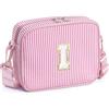 YOOLIFE Borsa a tracolla con lettere per bambine da 3, 4, 5, 6, 7, 8, 9, 10 anni, regalo di compleanno personalizzato per adolescenti, sorelle, nipote, Colore: rosa., I, Classico