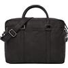 LEABAGS Istanbul Borsa a spalla in pelle I Borsa per computer portatile da 15 pollici I Borsa messenger in vera pelle di bufalo I Cartella I Borsa in pelle vintage I Borsa da scrivania I 40x31x12cm