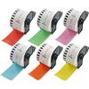 BETCKEY - 6 Rotoli DK-22223 Etichette a Lunghezza Continua Compatibile con Brother, 50mm x 30.48m, 6 Etichette Colorate Colore Misto per Stampanti di Etichette Brother QL