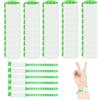 FloraMolly Braccialetti Eventi, 50Pcs Monouso Id Wrist Band Adulti Impermeabile PVC Teens Safety ID Braccialetto per Festival Party Ospedale Concerto - Verde