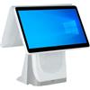 WBDBINGL Registratore di Cassa Touch Screen Intelligente all-in-One,15.6 Pollici LCD Registratore di Cassa Touchscreen, Sistema POS al Dettaglio, Monitor Touch Screen per Ristorante, Bar, Caffè