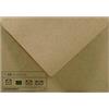 Netuno 25 buste lettera carta kraft marrone formato C6 114 x 162 mm 100g Aster Kraft buste da lettera marroni vintage buste lettere carta riciclata per inviti matrimonio compleanno partecipazioni
