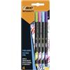 BIC Pennarelli Punta Fine, Intensity, Punta in Feltro (0.8 mm), Colori Assortiti, Confezione da 4, Fornitura Cancelleria Scuola
