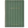 ZICOTO Bella agenda giornaliera e taccuino con programma orario, quaderno estetico a spirale per organizzare facilmente attività e appuntamenti, elegante libro e materiale scolastico o ufficio per donne