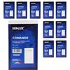 Sunlux Blocco Comande a Duplice Copia - 10 Pezzi x 25 Moduli, Blocchetti Autocopianti per Ristoranti, Bar, Pizzerie, Camerieri