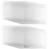 QWORK® 36 Pezzi Portaetichette Autoadesivi 9.5X13.5cm, Tasche Trasparenti PVC Impermeabili, per Scatole, Scaffali e Raccoglitori