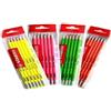 Stabilo 256995 Matite in Colore Fluo Asortiti con Gommini, 6 Pezzi