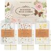 SCENTORINI Cera Profumata da Sciogliere, con Fiori Secchi 3 Fragranze di Rose, Lavande e Jasime, Cera di Soia Naturale, Cubetti di Cera Profuma per Casa, Bagno, Ambiente