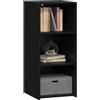 vidaXL Credenza Rovere Nero 40 x 41 x 93 cm Legno ingegnerizzato,