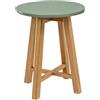 POSNORD Tavolino da Salotto Rotondo Ø 35 cm, Tavolino da Caffè Moderno con Gambe in Legno di Faggio, Tavolo Basso Salvaspazio per Soggiorno, Camera e Ufficio, Coffee Table Verde Oliva