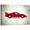 DìMò ART Quadro Stampa su Tela con Telaio in Legno Rogan, Mark Ferrari F40 Berlinette 1992 Misura 40x30 CM