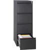 FBasic Classificatore in metallo - a quattro cassetti - Nero