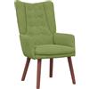 vidaXL Poltrona Verde Chiaro 63 x 67 x 94 cm Velluto, Poltrona in Velluto Moderna, Sedia Confortevole per Salotto, Stile per Camera da Letto e Studio