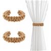 FIBOUND 2 Pezzi Tende Intrecciati a Mano, Design Boemo Che Unisce Eleganza e Rusticità - Complementi d'Arredo Decorativi Artigianali per Soggiorno, Stanza da Letto e Spazio Ufficio, Realizzati.