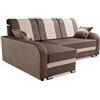 Robin Inspire Barl Divano angolare con funzione di letto moderno con cassetto per la biancheria e cuscini marrone angolo a sinistra 230 x 165 x 102