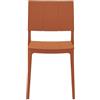 Cribel Set da 4 Sedie Zante in Polipropilene Ambra | Sedie Moderne Ergonomiche e Resistenti | Perfette per Cucina, Sala da Pranzo, Ufficio e Spazi Interni (TERRACOTTA)