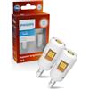 Philips Ultinon Pro7000 LED T10 lampadina di segnalazione per auto,W5W, 4.000K Bianco Caldo, 24V, Versione attuale