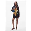 Desigual, Vestito stampato floreale, Donna, Poliestere, Nero, XS