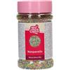 FunCakes Nonpareils Shiny Disco Mix: Zuccherini Decorativi dal Gusto Delizioso - Ideali per Decorare Torte, Gelati, Cupcake, Cake Pop, Donut e Biscotti - 250 g