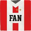 Plenty Gifts Cartello Alluminio - Deco Tile 040 Fan - Targa decorativa - Motivo tifoso - Decorazione da parete - Flamingo