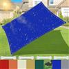 AMXFS Tenda da sole con anello a D con effetto ombreggiante al 95%,in tessuto Oxford,180 g/㎡,3m x 4m impermeabile,protezione dai raggi UV,per campeggio,balcone,piscina,tettoia-Blu