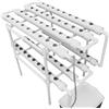 HuKaiL Hydroponic Grow Kit, sistema di coltivazione a doppio strato, 72 posizioni, sistema di coltivazione in PVC-U, con irrigazione automatica, sistema idroponico senza suolo per giardino, balcone
